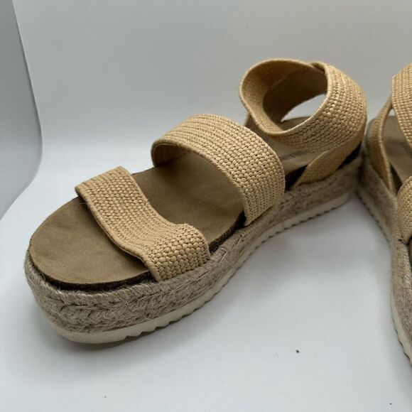 CUSHIONAIRE Women's Cork Espadrille Wedge Sandal 8 NATURAL / RAFFIA - Picture 7 of 7